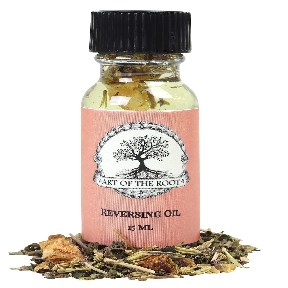 Reversing Oil by Art of the Root | Handmade with Herbs & Essential Oils | Conjure, Wiccan, Hoodoo, Pagan & Magick | Negative Energy, Protection & Spiritual Cleansing Rituals