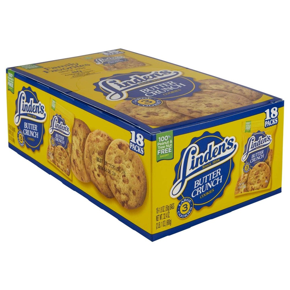 Linden's Chocolate Chippers Bite Size Cookies 36-2 oz Total 72oz