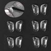 12.4mm Eyeglass Nose Pads D Shape 5 Pairs Pushin Push in Nose Pieces Anti-Slip Soft Silicone Glass Nose Pieces for Glasses Eyeglasses Sunglasses view 1