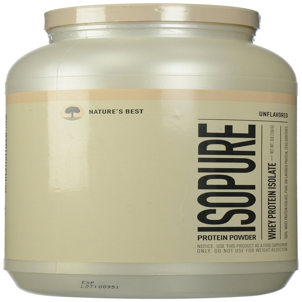 Isopure Whey Protein Isolate, Unflavored, 3 Pounds (Packaging May Vary)