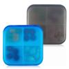 2 Pack Portable Travel Pill Organizer Case for Pocket or Purse Cute Small Daily Pill Box BPA Free Plastic Medicine Vitamin Holder Container (4 Compartments) view 1