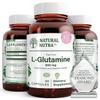 Natural Nutra L Glutamine, Helps to Promote Optimal Brain Functioning, Support Digestive Functioning, Improve Muscle Health and Boost Memory and Focus, Support Cerebral Functioning, 500 mg 50 Capsules view 1