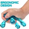 Melonsun Palm Massage Tool - Easier Grip Massage Handheld Tool, Four-Point Massage Tool, for Deep Tissue Pain Relief (Blue) view 2