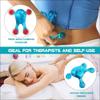 Melonsun Palm Massage Tool - Easier Grip Massage Handheld Tool, Four-Point Massage Tool, for Deep Tissue Pain Relief (Blue) view 3