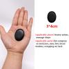 AKOAK 10 Pcs Professional Massage Hot Stone Natural Heat Retention Basalt for Spa, Massage Therapy and Relaxation,1.18 Inch x 1.57 Inch view 3