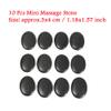 AKOAK 10 Pcs Professional Massage Hot Stone Natural Heat Retention Basalt for Spa, Massage Therapy and Relaxation,1.18 Inch x 1.57 Inch view 4