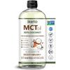 Keppi MCT Oil - from 100% Coconuts - Flavorless C8 and C10, Non-GMO, Certified Gluten-Free, Palm Oil Free, Vegan, Kosher, Halal, 32 oz Coconut Oil view 1