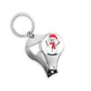Christmas Snowman Horus Scarf Branch Nail Clipper Ring Key Chain view 1