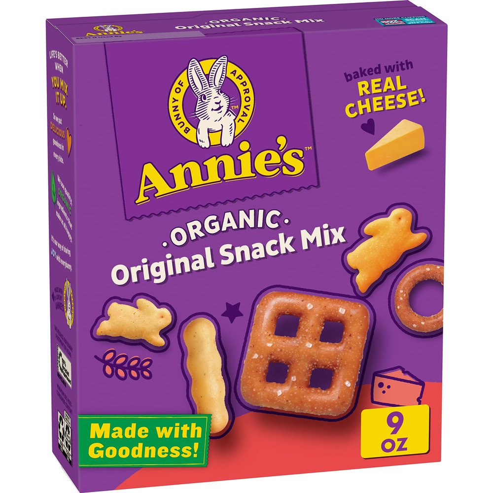 Annie's Organic Assorted Crackers and Pretzels Snack Mix, 9 oz (Pack of 12)