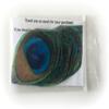 12 Edible Peacock Feathers Pre-cut 2.5" Edible Feathers Decor Eyes Teal Blue Green - Perfect for Wedding Cakes Cupcakes Desserts Decorations view 3