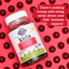 Garden of Life Kids Immune Support Gummies with Vitamin C, D as D3 & Zinc for 3-in-1 Daily Childrens Immunity  Organic, Non-GMO, Gluten-Free, Vegetarian, Sugar Free, Cherry Flavor, 30 Day Supply view 2