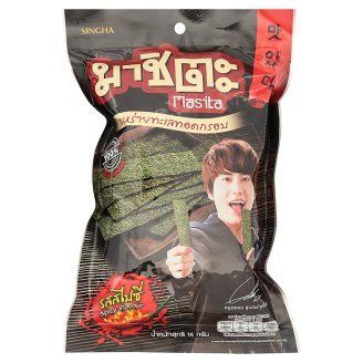 Masita 100% Korean Seaweed Spicy Korean B-b-q Flavor 30g Thai Snack 3 Pack