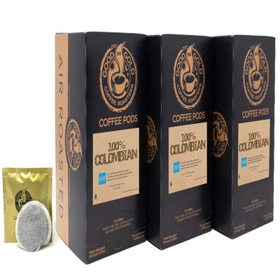 100% COLOMBIAN COFFEE PODS - Good As Gold Coffee - (3 PACK SPECIAL - 18 Coffee Pods)