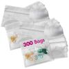 Pill Pouch Bags - (Pack of 300) 3" x 2.75" - BPA Free, Poly Bag Disposable Zipper Pills Baggies, Daily AM PM Travel Medicine Organizer Storage Pouches, Best Clear Reusable with Write-on Labels view 1