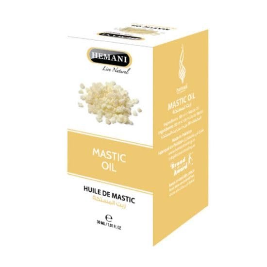 Hemani Mastic Oil 30ml - Pure & Natural Pistacia Lentiscus Essential Oil for Skincare, Aromatherapy & Massage Therapy