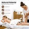 NICECHOOSE Hot Stones Massage Kit, 20Pcs Portable Smooth and Natural Basalt Hot Rocks Set Massage Stone Warmer with Heater Box for Spa Body Relaxing Massage Therapy view 2