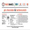 Taos Bakes - Peanut Butter Chocolate + Butterscotch - Snack Bars - 6g Protein, Gluten Free, Plant Based, & Vegan Granola Bars - Filled w/Flax Seeds, Chia Seeds, & Peanut Butter - 12 Pack, 1.8oz ea view 2