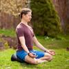 Hugger Mugger V-Shaped Meditation Cushion - Aqua - Provides Support in Cross-Legged Sitting, Promotes Healthy Posture, Handmade in The USA view 2