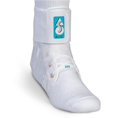 Med Spec ASO Ankle Stabilizer (Large, White) Lace Up Ankle Brace for Sprained Ankle and Peroneal Tendonitis, Orthopedic Ankle Support for Men, Women, Adults, Teens and Kids, Sports Injury Recovery, 264005