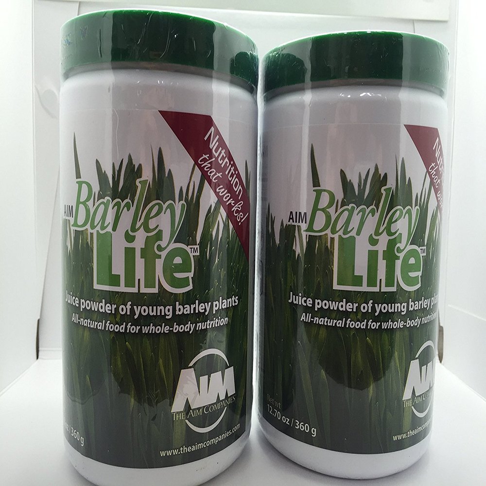 AIM BarleyLife - Family Size (12.7 oz) Barley Grass Powder (2)