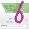 ARK Textured Grabber Sensory Chew - Firm Oral Motor Fidget for Kids & Adults with Autism, ADHD, SPD, Anxiety - Helps with Focus and Self-Regulation - XT for Medium Firmness - Lime Green view 2