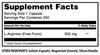 Amazing Formulas L-Arginine Supplement | 500 Mg | 250 Capsules | Amino Acid Supplement for Men & Women | Non-GMO | Gluten Free | Made in USA view 4
