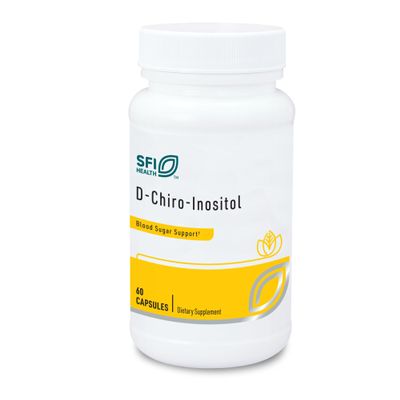 SFI Health Klaire Labs D-Chiro-Inositol - 150 Milligrams Hypoallergenic Supplement (60 Capsules)