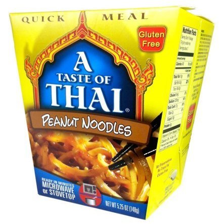 A Taste of Thai PEANUT NOODLES Gluten-Free Quick Meal 5.25oz (2 Pack) by A Taste of Thai