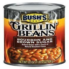 Bush's Best Baked Beans, Grillin' Bourbon and Brown Sugar, 22 Oz (Pack of 6)