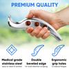 Professional Muscle Scraper Tool  Medical-Grade 304 SS IASTM & Gua Sha Scraping Tool  Ergonomic Fascia Mobilization Instrument for Soft Tissue Massage & Manual Bodywork  Emollient Balm Included view 2