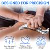 Professional Muscle Scraper Tool  Medical-Grade 304 SS IASTM & Gua Sha Scraping Tool  Ergonomic Fascia Mobilization Instrument for Soft Tissue Massage & Manual Bodywork  Emollient Balm Included view 3