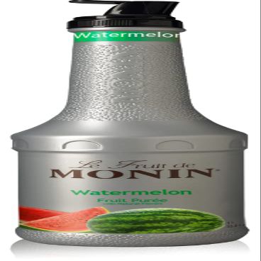 Monin - Watermelon Pure, Juicy and Sweet Flavor, Great for Teas, Lemonades, and Cocktails, Vegan, Non-GMO, Gluten-Free (1 Liter)