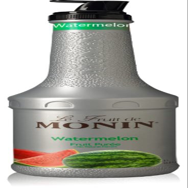 Monin - Watermelon Pure, Juicy and Sweet Flavor, Great for Teas, Lemonades, and Cocktails, Vegan, Non-GMO, Gluten-Free (1 Liter)