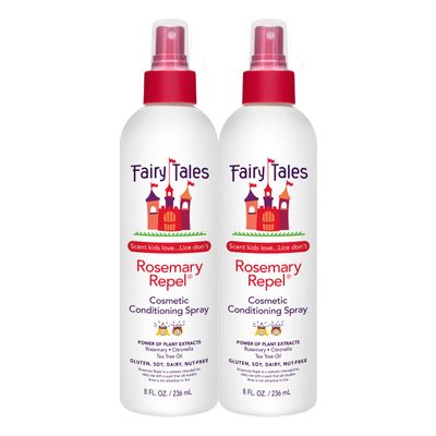 Fairy Tales Rosemary Repel Daily Kids Conditioning Spray  Kids Like the Smell, Lice Do Not, 8 fl oz. (Pack of 2)