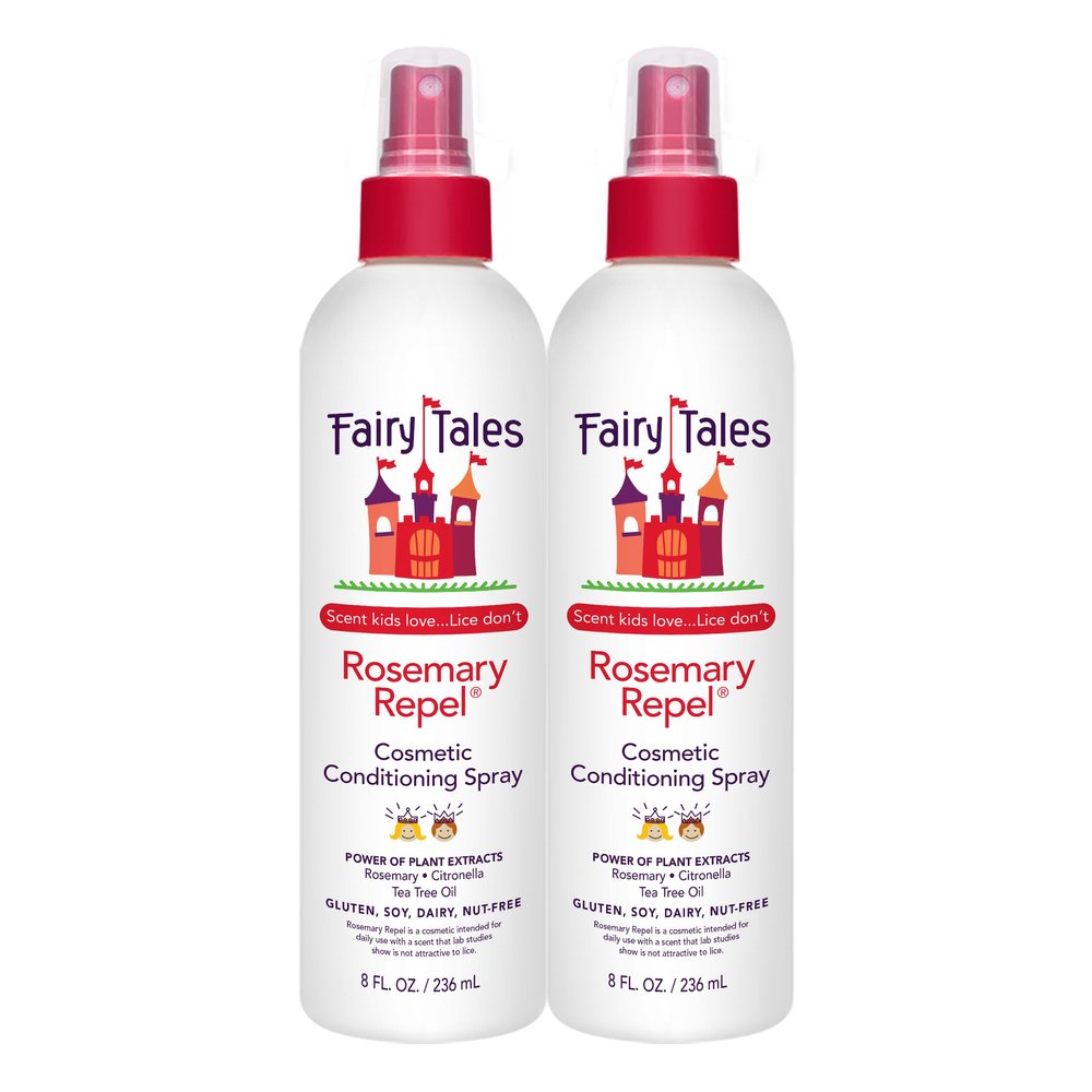 Fairy Tales Rosemary Repel Daily Kids Conditioning Spray  Kids Like the Smell, Lice Do Not, 8 fl oz. (Pack of 2)