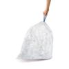 simplehuman Code J Custom Fit Drawstring Trash Bags in Dispenser Packs, 20 Count, 30-45 Liter / 8-12 Gallon, White view 4