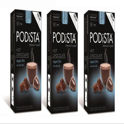 Hot Chocolate Nespresso Compatible Capsules Hot Cocoa Pods - Sugar Free - 3 Boxes - 30 Pods