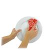 Mkitchen Premuim Sponge for Dishes and Household Cleaning | Microfiber Print and Non-Scratch Scrub Pad (Medallion Gray) view 4