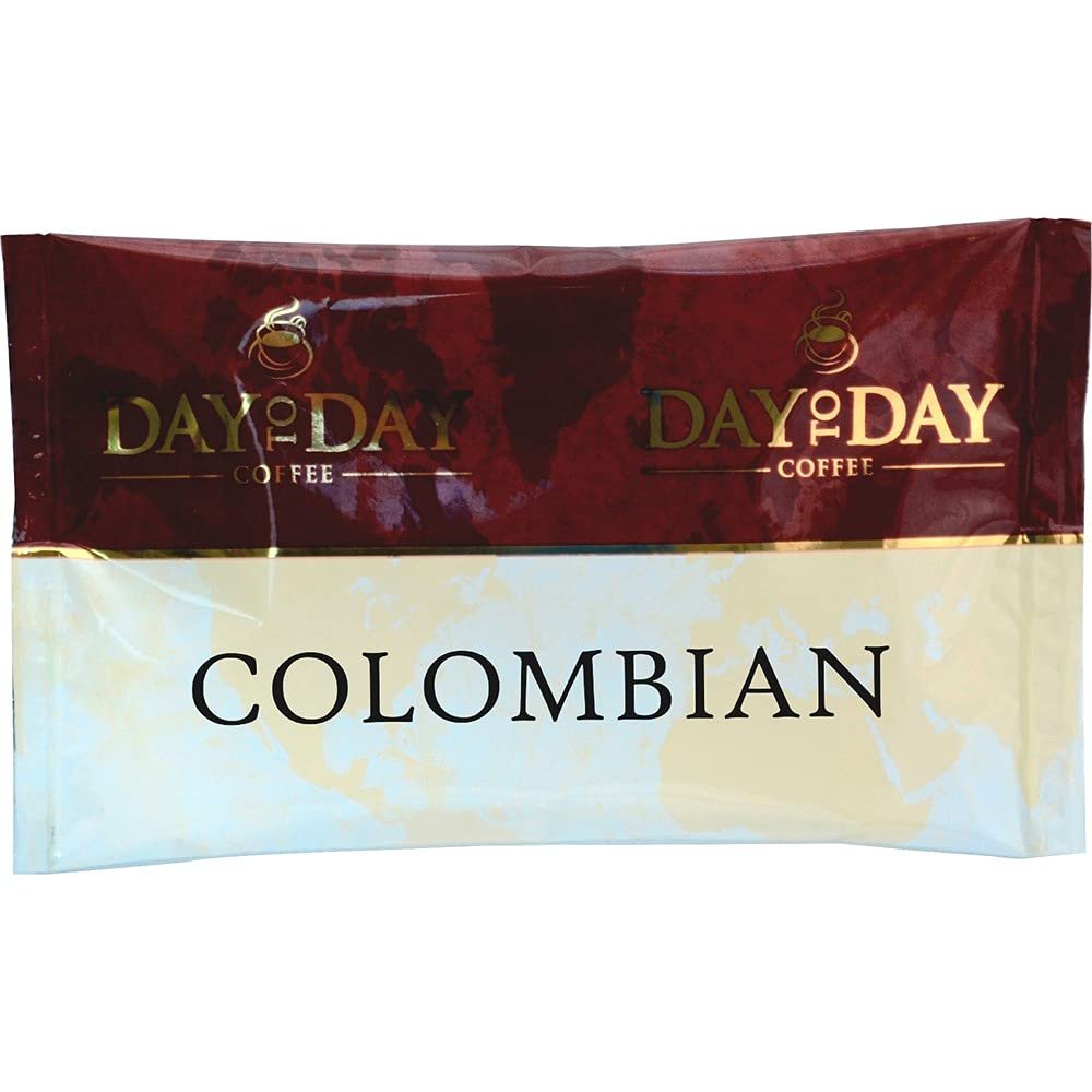 100% Pure Coffee, Colombian Blend, 1.5 oz Pack, 42 Packs/Carton