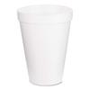 Dart Disposable Insulated Drinking Cup White Styrofoam 12 oz. 25 Ct 12J12 view 1