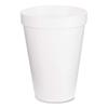 Dart Disposable Insulated Drinking Cup White Styrofoam 12 oz. 25 Ct 12J12 view 3