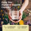 HERBAMAMA Chicory Root Fiber Capsules - 1200mg Chicory Root Powder for Gut Cleanse & Digestive Support - Vegan, Non-GMO Inulin Prebiotic Fiber Supplement view 2