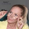 Eyekepper Frameless Eyeglasses Women - Round Rimless Eyewear Men Black view 2