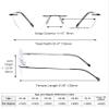 Eyekepper Frameless Eyeglasses Women - Round Rimless Eyewear Men Black view 3