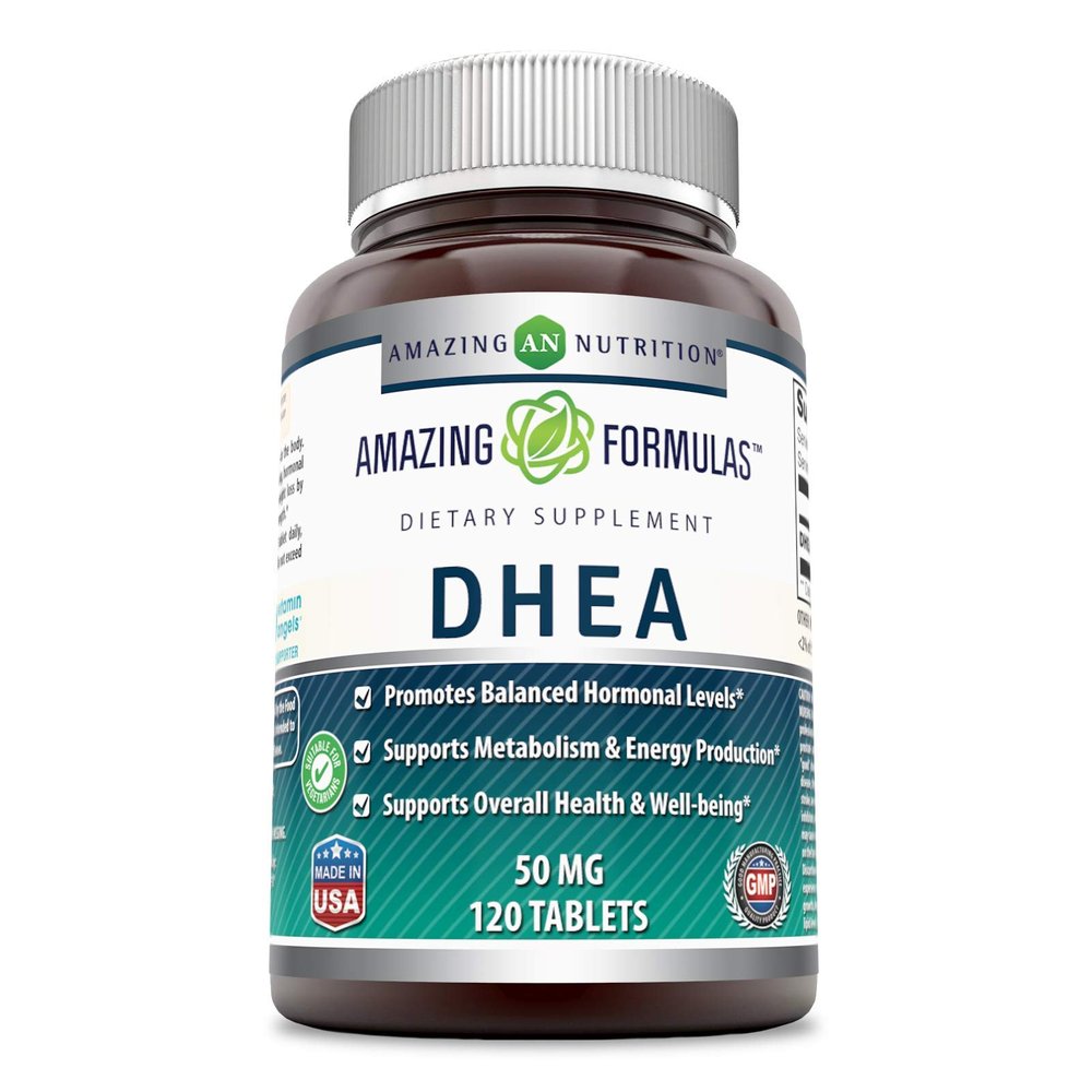 Amazing Formulas DHEA 100 Mg per Serving | 120 Tablets Supplement | Dehydroepiandrosterone | Non-GMO | Gluten-Free | Made in USA