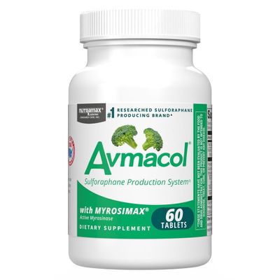 Nutramax Laboratories Avmacol #1 Researched Sulforaphane-Producing Brand for Detoxification with Glucoraphanin and Active Myrosinase, Adults & Children, 60 Tablets