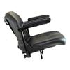 17" Wide Molded Seat Assembly for Go-Go and Pride Mobility Scooters - Replacement Seat with Black Vinyl for Travel Scooter like Go-Chair, Ultra, and Elite Traveller (SETASMB5827) view 2