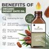 Au Natural Organics Desert Date Oil  Cold Pressed Extra Virgin | Anti-Wrinkle, Anti-Aging | 100% Pure & Natural Organic | Strengthens Hairs| Restore Elasticity | Unrefined - 3.4 Oz 100 Ml view 2