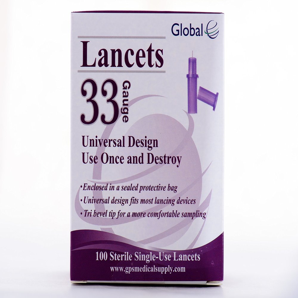 Easy Glide 33 Gauge Pull Top Lancets - Virtually Pain-Free Testing - Suitable for Most Lancing Devices
