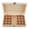 Cocoarm Essential Oil Organizer, 25 Slot Essential Oils Storage, Wooden Storage Box Organizer for Essential Oil Aromatherapy Container Essential Oils Case, 10.83" x 5.91" x 3.27" view 2